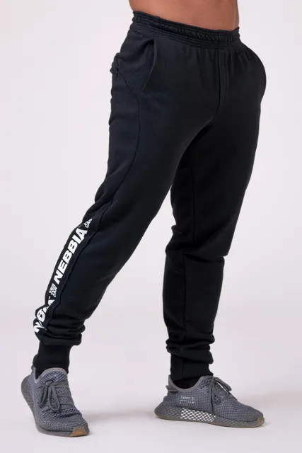 Nebbia LIMITLESS tepláky 185, XXL, černá