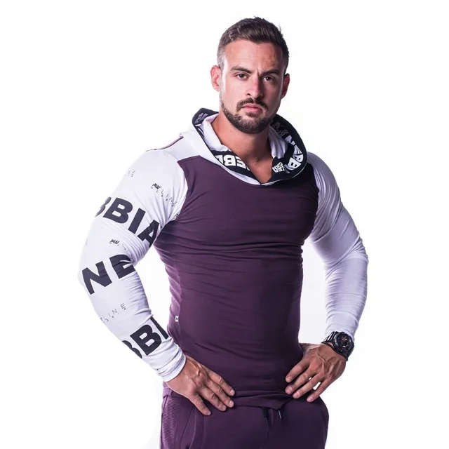 Nebbia Logo Taping Mikina 727, L, burgundy