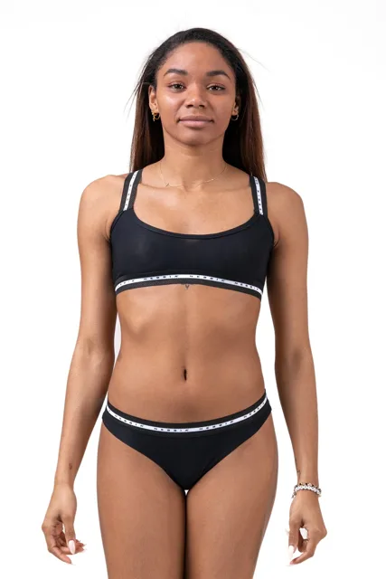 Nebbia Mesh Me Sports Bralette podprsenka 540 , černá, M