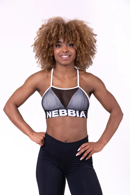 Nebbia Mesh sport bra 692, M, bílá