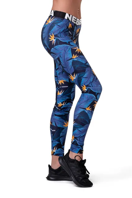 Nebbia Mid-waist Ocean Power legíny 566, XS, modrá