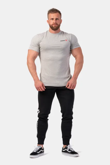 Nebbia Minimalist Logo NEBBIA tričko 291, XXL, šedá