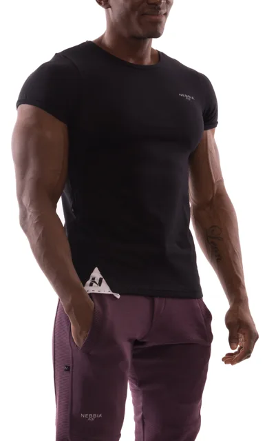 Nebbia Muscle Back Tshirt 728, XL, černá