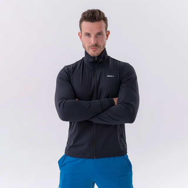 NEBBIA Pánská bunda Zipper Control Black