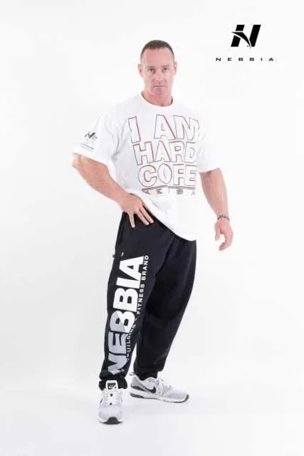 Nebbia pánské tričko Hard Core 390, M, bílá