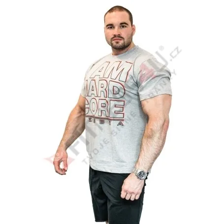 Nebbia pánské tričko Hard Core 390, M, šedá