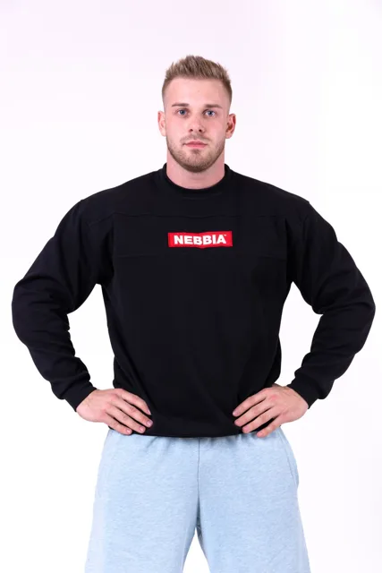 Nebbia Red Label mikina 148, XL, tmavě šedá