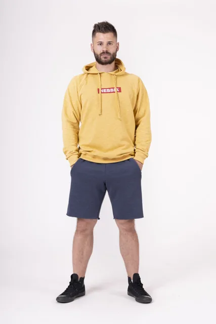 Nebbia Red Label mikina s kapucou 149, XL, žlutá
