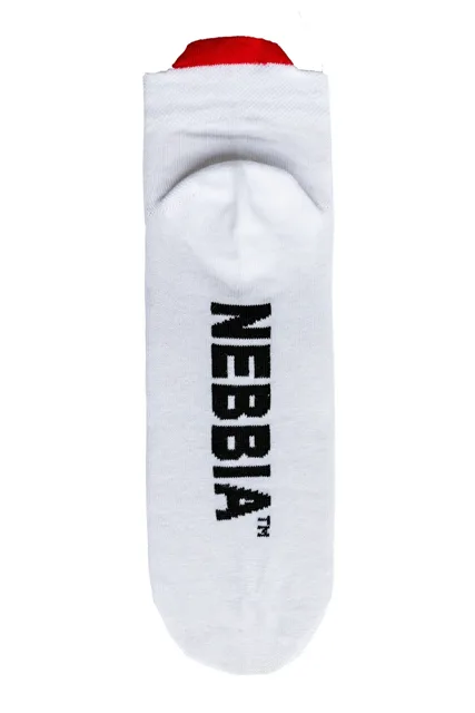 Nebbia “SMASH IT” kotníkové ponožky 102, bílá, 35-38