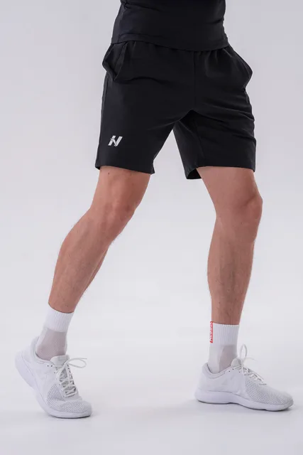 Nebbia Šortky Relaxed-fit s bočními kapsami 319, černá, XXL