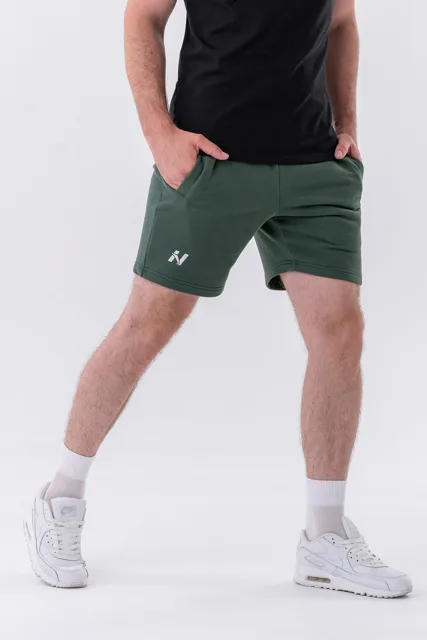 Nebbia Šortky Relaxed-fit s bočními kapsami 319, L, tmavě zelená
