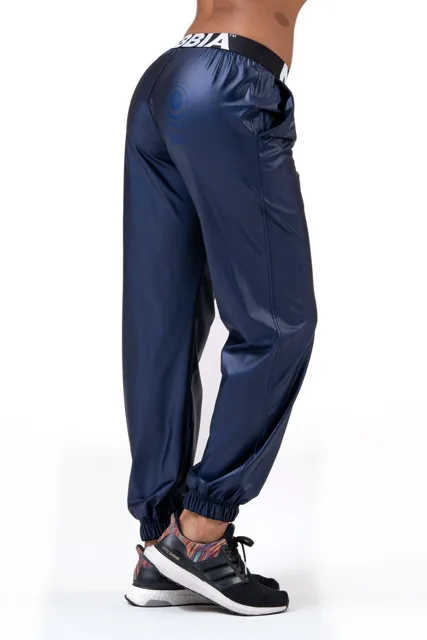 Nebbia Sport Drop Crotch tepláky 529, L, modrá