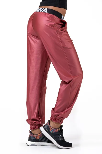 Nebbia Sport Drop Crotch tepláky 529, S, broskvová