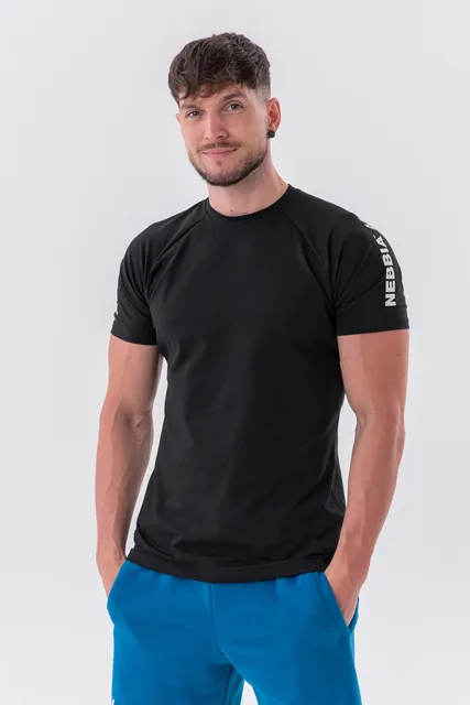 Nebbia Sportovní Fit tričko “Essentials” 326, M, černá