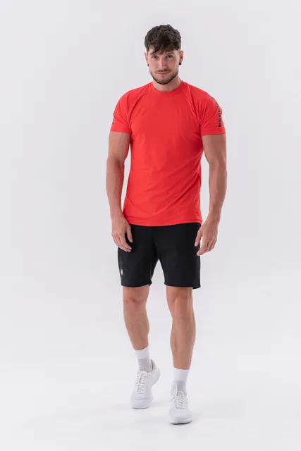 Nebbia Sportovní Fit tričko “Essentials” 326, M, červená