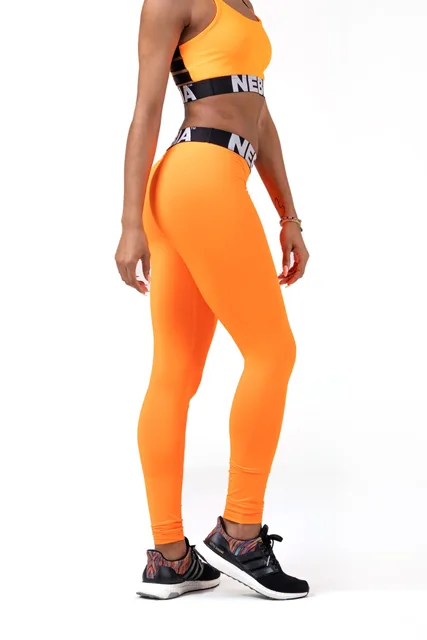 Nebbia Squad Hero Scrunch Butt legíny 528, M, oranžová