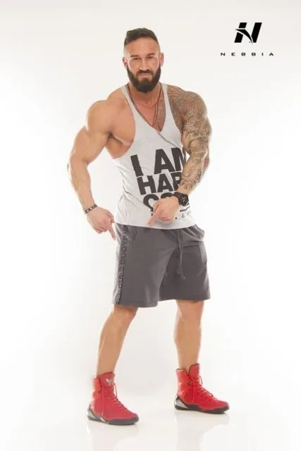 Nebbia tílko HardCore 977, XXL, šedá