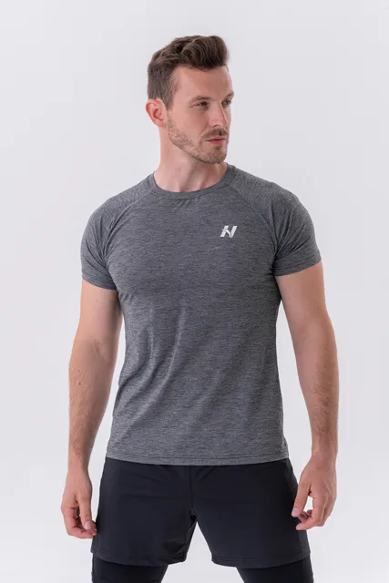 Nebbia Vzdušné sportovní tričko “Grey” 325, XL, tmavě šedá