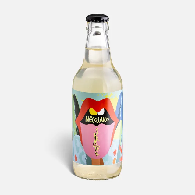 Něcojako Spratek limonáda 330 ml  s příchutí citrónu