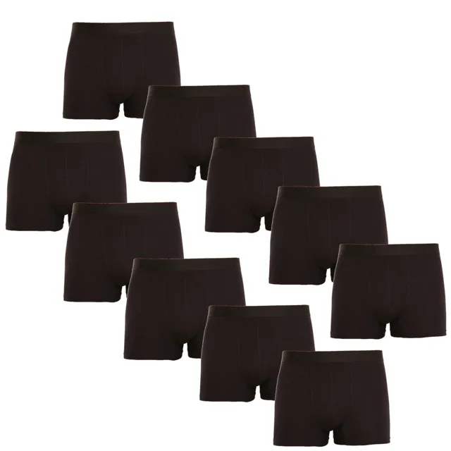 Nedeto 10PACK pánské boxerky černé (10NB001) M