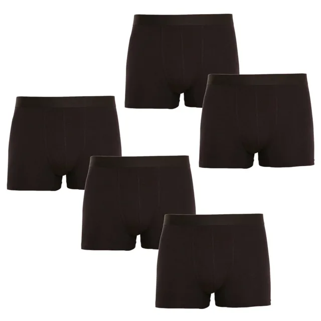 Nedeto 5PACK pánské boxerky černé (5NB001) 5XL