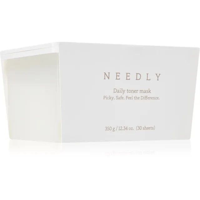 NEEDLY Daily Toner Mask hydratační plátýnková maska se zklidňujícím účinkem velké balení 30 ks