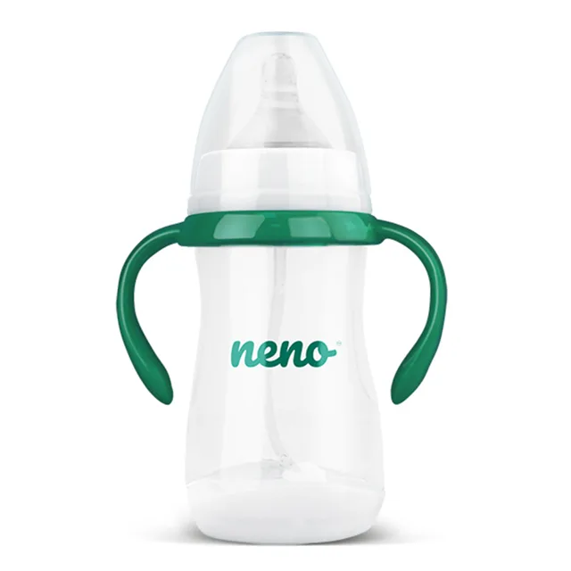 NENO Kojenecká láhev antikoliková 3m+ 240 ml zelená