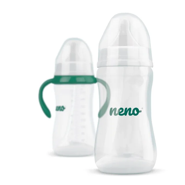 NENO Kojenecká láhev antikoliková 6m+ 300 ml zelená