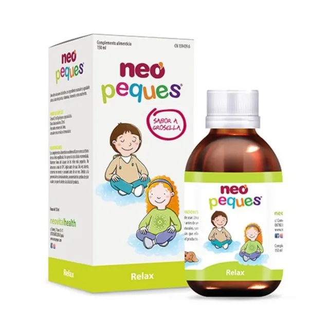 Neo Peques Relax – Přírodní sirup pro děti s meduňkou, mučenkou, vitamínem B6 a hořčíkem, 150 ml