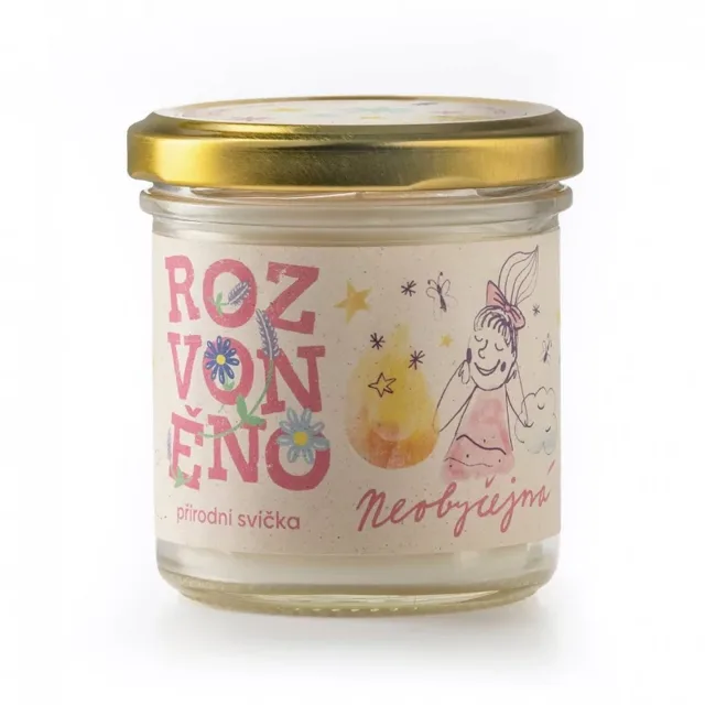 Neobyčejná (přírodní svíčka) Rozvoněno - 130 ml
