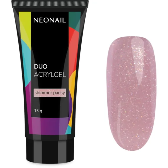 NEONAIL Duo Acrylgel Shimmer Pansy gel pro modeláž nehtů 15 g