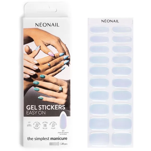 NEONAIL Easy On Gel Stickers nálepky na nehty s použitím UV/LED lampy odstín M11 20 ks