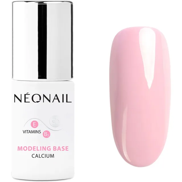 NEONAIL Modeling Base Calcium podkladový lak pro gelové nehty s vápníkem odstín Blush Boomer 7,2 ml