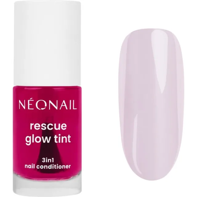 NEONAIL Rescue Glow Tint 3in1 Nail Conditioner pečující lak na nehty odstín Glazed Raspberry 7.2 ml