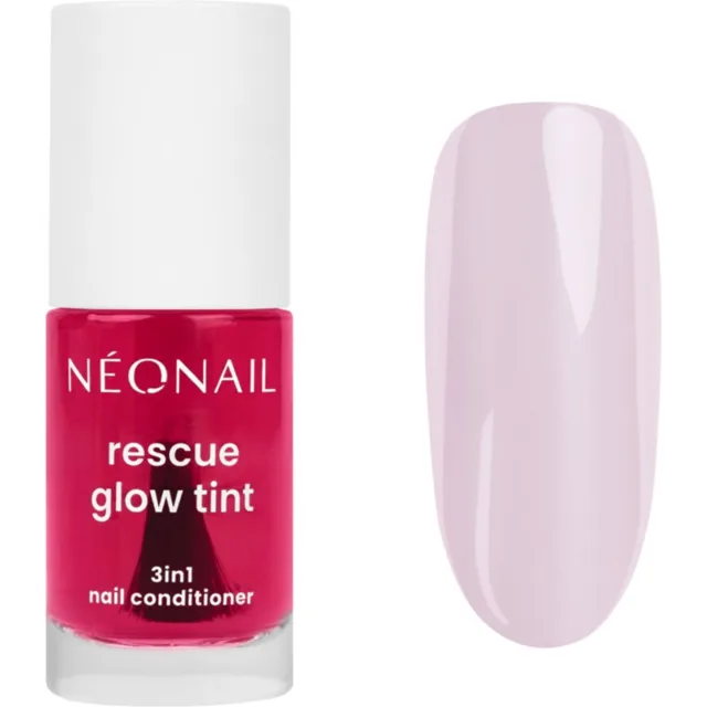 NEONAIL Rescue Glow Tint 3in1 Nail Conditioner pečující lak na nehty odstín Glazed Strawberry 7.2 ml