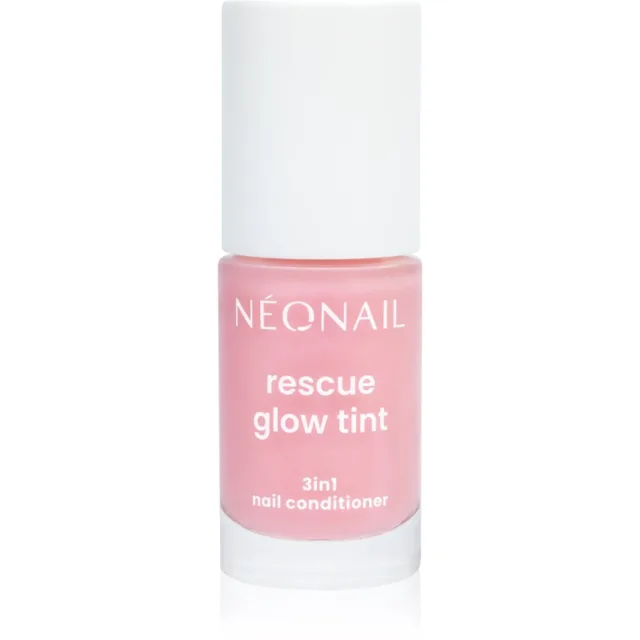 NEONAIL Rescue Glow Tint 3in1 Nail Conditioner pečující lak na nehty odstín Glitter Rose 7.2 ml