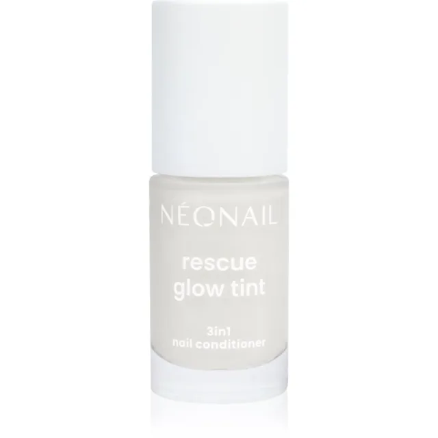 NEONAIL Rescue Glow Tint 3in1 Nail Conditioner pečující lak na nehty odstín Milky White 7.2 ml