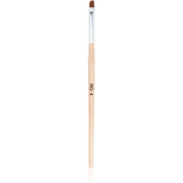 NEONAIL Wooden Brush štětec k nanášení gelových produktů typ No. 4 Angled 1 ks