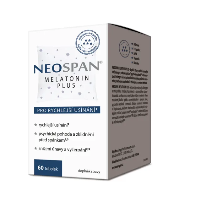 NEOSPAN Melatonin plus 60 tobolek, poškozený obal
