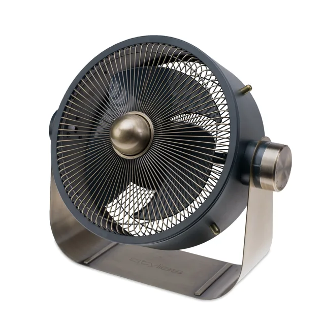 Nerezový podlahový ventilátor Stylies Castor - rozbaleno