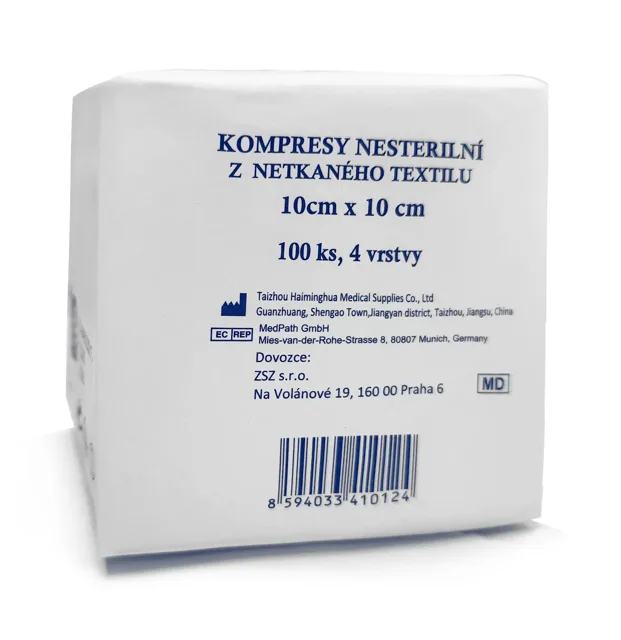 Netex Kompres nesterilni 10 x 10/100 ks 4 vrstvý,100 ks