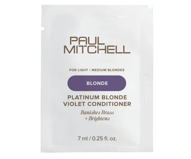 Neutralizační kondicionér pro blond a melírované vlasy Paul Mitchell Blonde Platinum Blonde Violet Conditioner - 7 ml