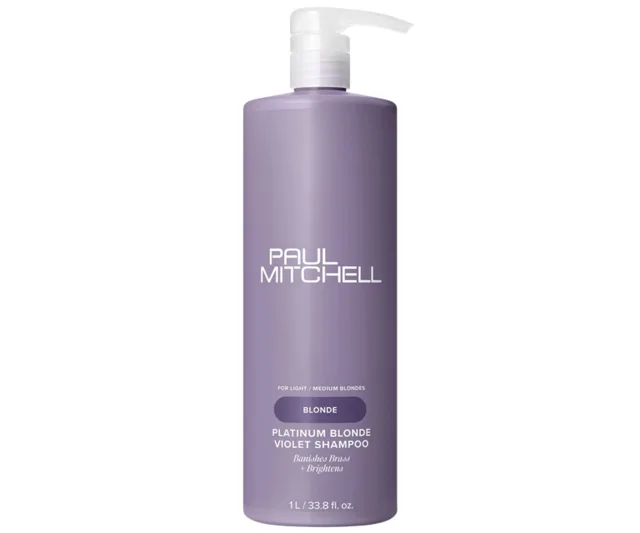 Neutralizační šampon pro blond a melírované vlasy Paul Mitchell Blonde Platinum Blonde Violet Shampoo - 1000 ml + dárek zdarma