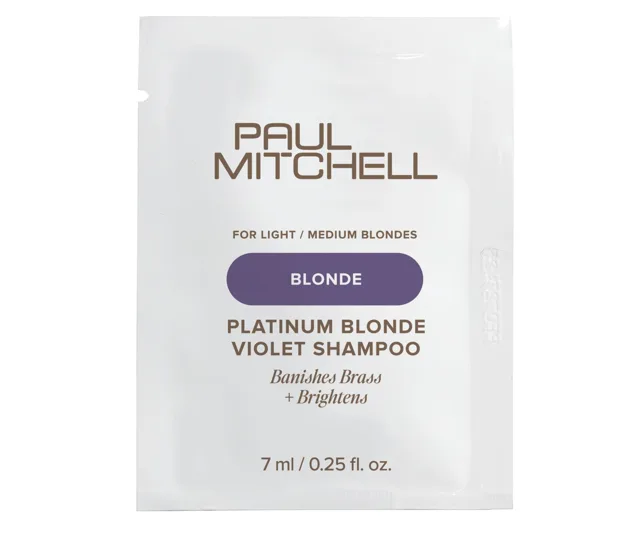 Neutralizační šampon pro blond a melírované vlasy Paul Mitchell Blonde Platinum Blonde Violet Shampoo - 7 ml