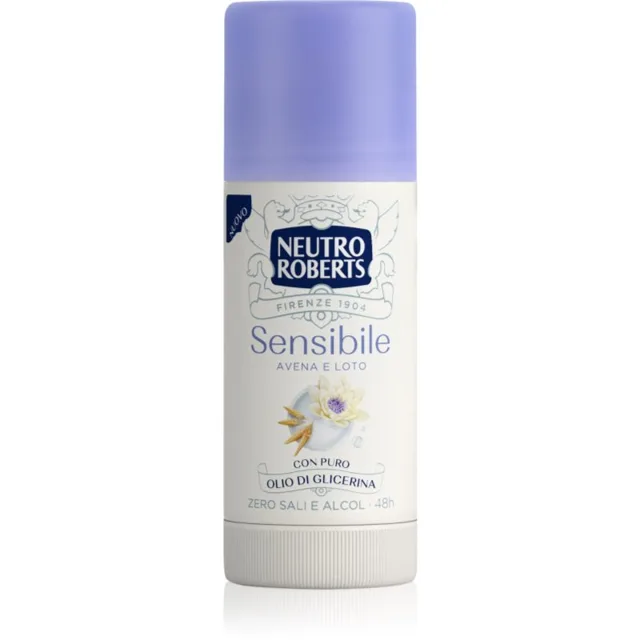 Neutro Roberts Avena e Loto tuhý deodorant bez obsahu hliníkových solí pro citlivou pokožku 40 ml