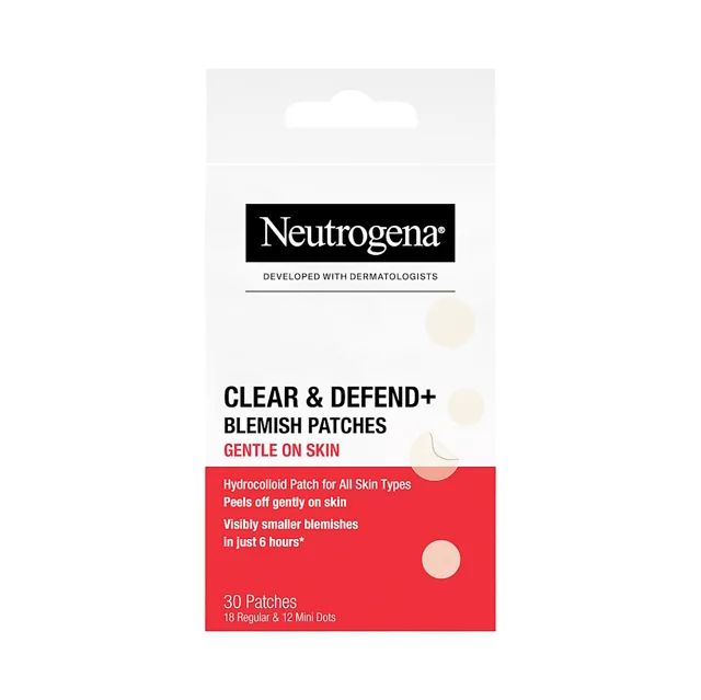 NEUTROGENA Clear & defend+ náplasti na nedokonalosti sensitive 30 kusů