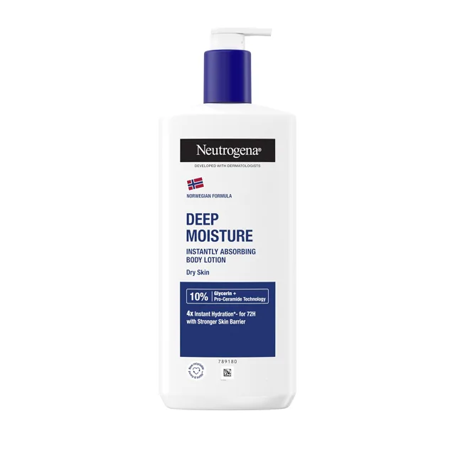 Neutrogena Hloubkově hydratační tělové mléko pro suchou pokožku 72 H 400 ml