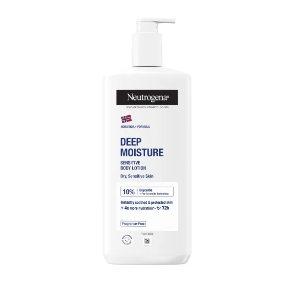 NEUTROGENA® Norská receptura Hloubkově hydratační tělové mléko pro citlivou pokožku 400 ml