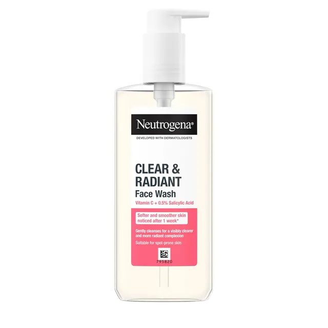 Neutrogena Rozjasňující čisticí gel pro problematickou pleť Clear & Radiant (Face Wash) 200 ml
