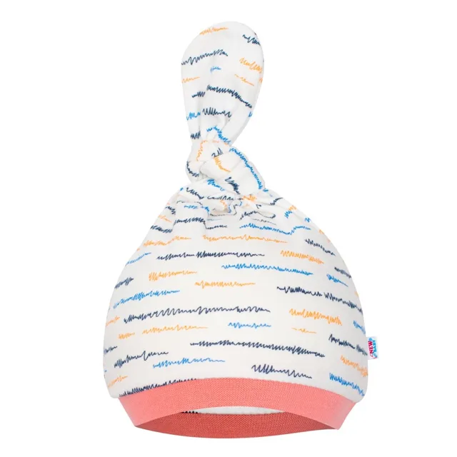 New Baby Kojenecká bavlněná čepička  Summertime holka, vel. 86 (12-18m)